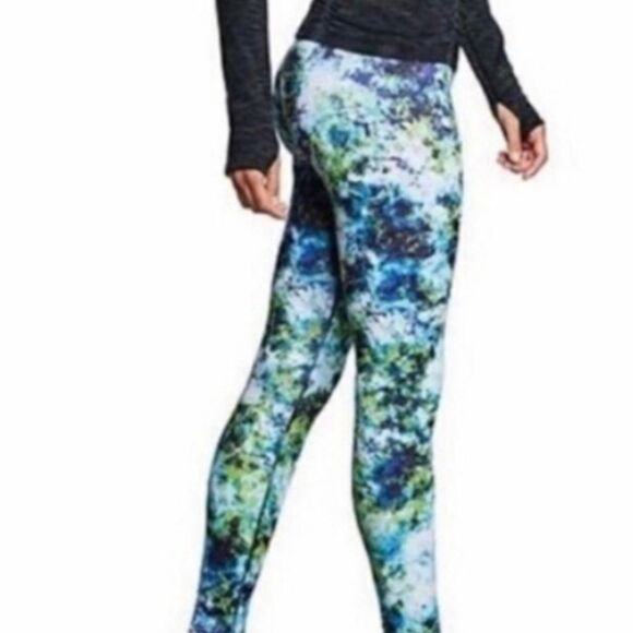 Athleta Hypersonic Sonar Tights Caspian Blue Size Small - Picture 1 of 6